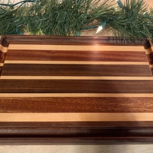Handmade Walnut, Maple, Sapele Cutting/Charcuterie Board